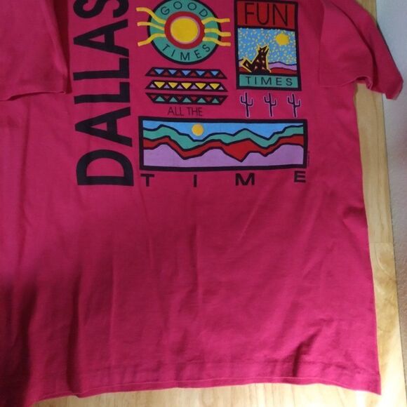 Vintage 80s Dallas Fun Times Good Times T-Shirt - Picture 3 of 9